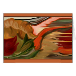 Cornucopia Abstrakt Art Hälsningskort