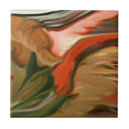 Cornucopia Abstrakt Art Kakelplatta