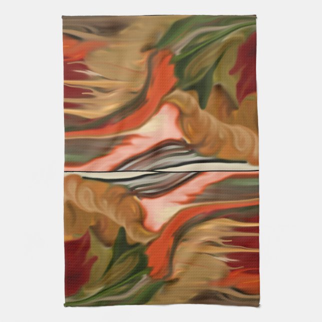 Cornucopia Abstrakt Art Kökshandduk (Vertikal)