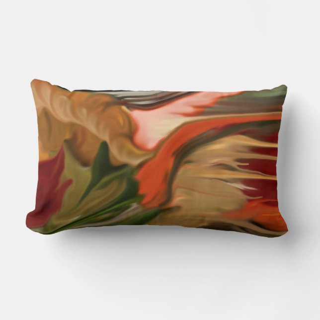 Cornucopia Abstrakt Art Lumbarkudde (Framsida)