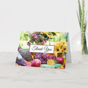 Cornucopia Autumn Harvest Chef's Bord Tack Kort