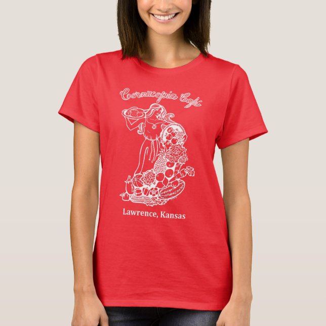 Cornucopia Cafe T Shirt (Framsida)