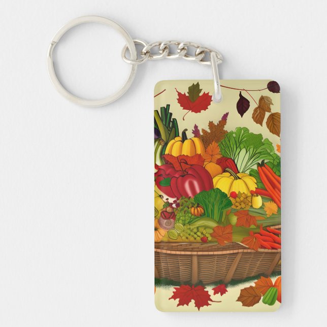 Cornucopia fullt av grönsaker (Framsidan)