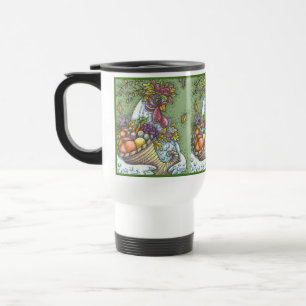 CORNUCOPIA HEN, THANKSGIVING CHICKEN RESEMUGG