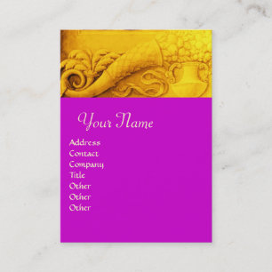 CORNUCOPIA MONOGRAM smart gult guld, violett Visitkort