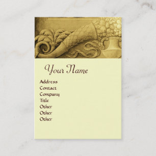 CORNUCOPIA MONOGRAM VISITKORT