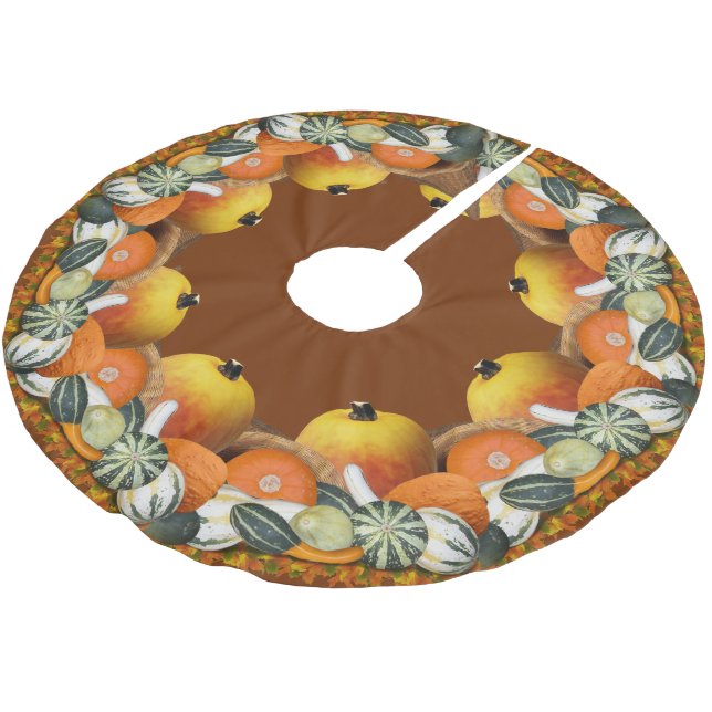 Cornucopia Thanksgiving Julgransmatta Borstad Polyester (Vinklad)