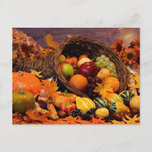 Cornucopia vycard vykort