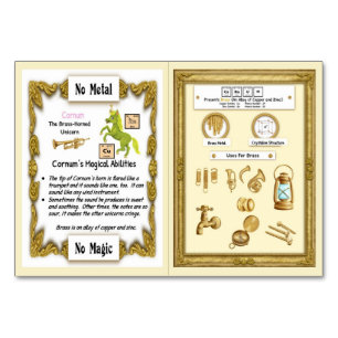 Cornum - Brass Horn Unicorn-kort Bordsnummer