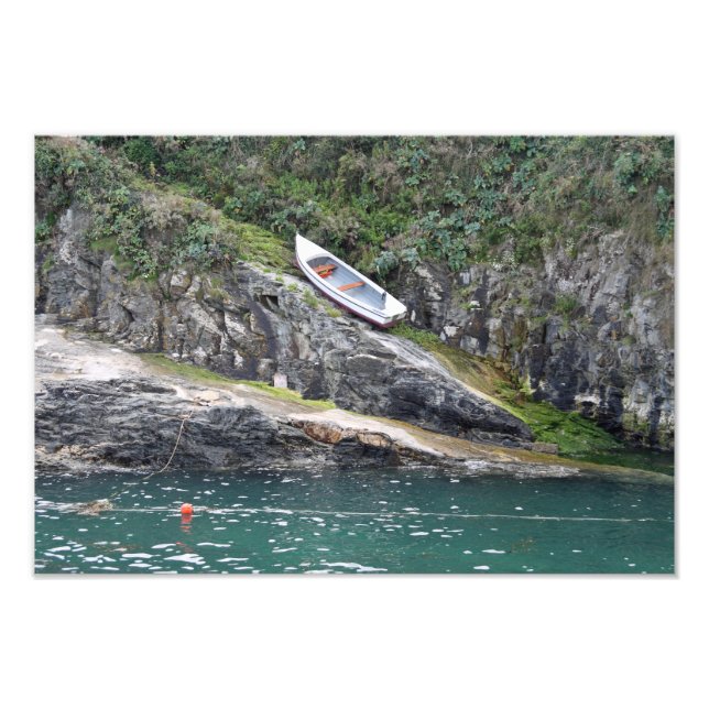 Cornwall-båt Fototryck (Framsidan)