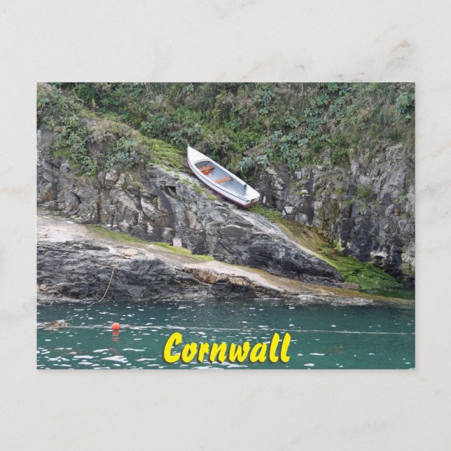 Cornwall-båt Vykort (Framsida)