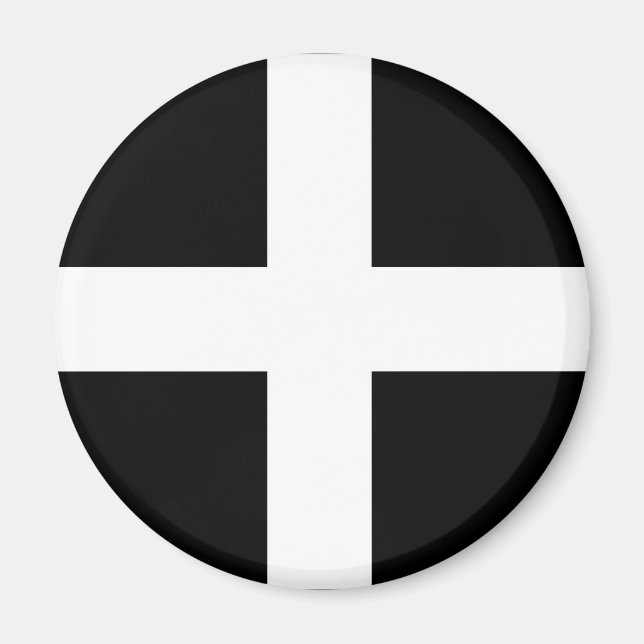 Cornwall - Cornish Flagga / St. Pirans's Magnet (Framsidan)