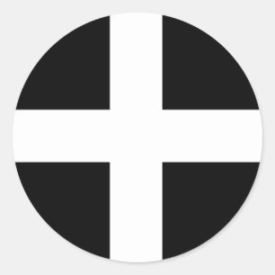 Cornwall - Cornish Flagga / St. Pirans's Runt Klistermärke