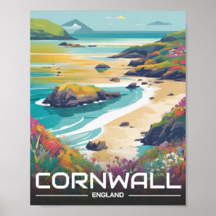 Cornwall county England cornwall kusten Poster