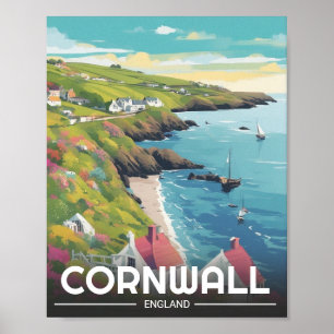 Cornwall county England cornwall kusten Poster