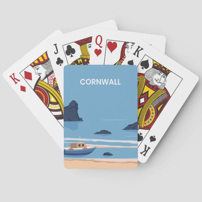 Cornwall England Casinokort (Baksidan)