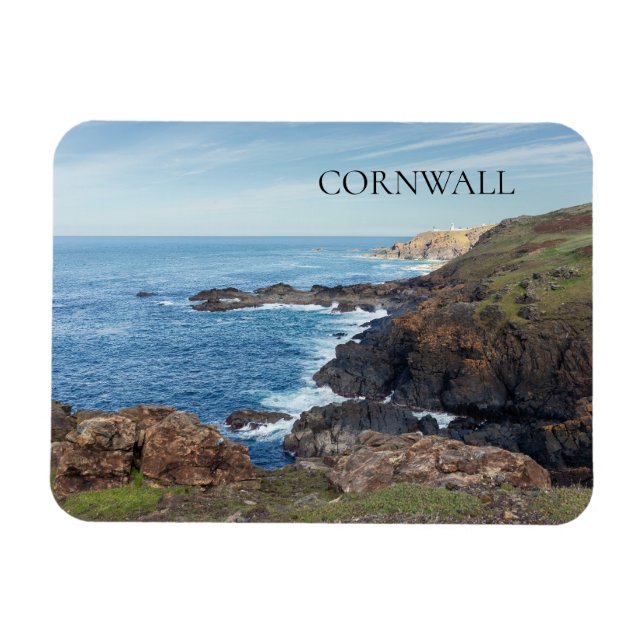 Cornwall England Foto Magnet (Horisontell)