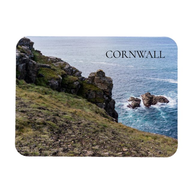 Cornwall England Photo Magnet (Horisontell)