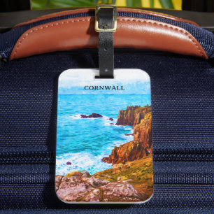 Cornwall England UK Coastal Scenery Bagagebricka