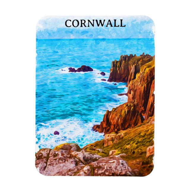 Cornwall England UK Coastal Scenery Magnet (Vertikal)