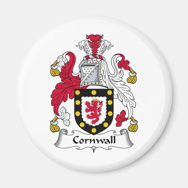 Cornwall Family Crest Magnet (Framsidan)