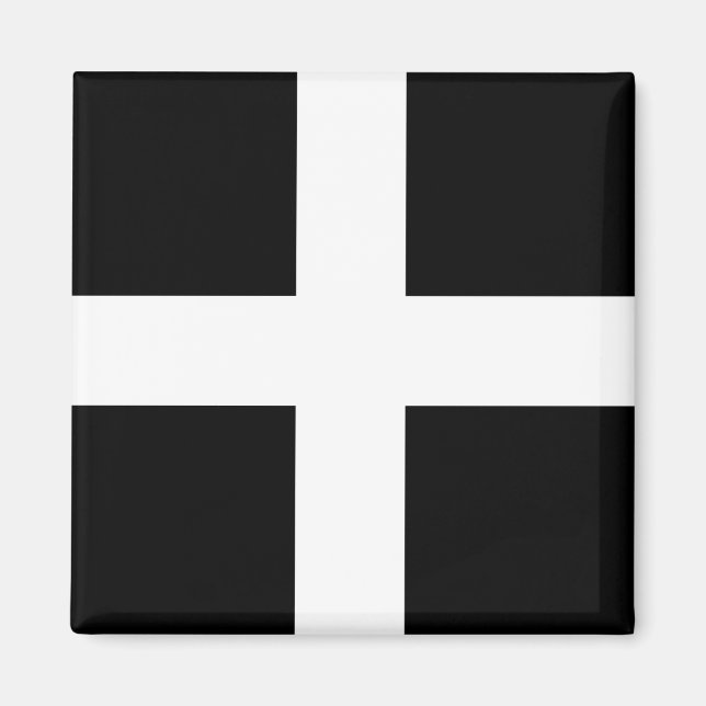 Cornwall Flagga Magnet (Framsidan)