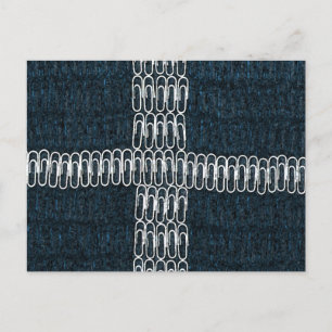 Cornwall Flagga of Paperclips Vykort