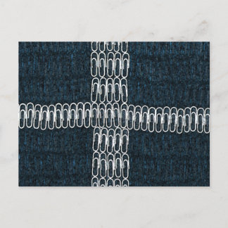 Cornwall Flagga of Paperclips Vykort