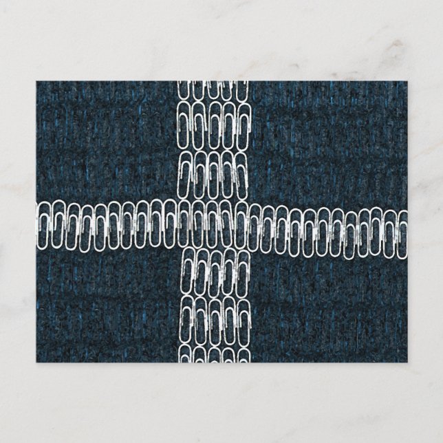 Cornwall Flagga of Paperclips Vykort (Framsida)