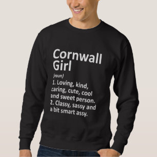 Cornwall Girl Pa Pennsylvania Funny City Root Lång Ärmad Tröja