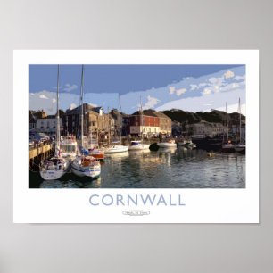 Cornwall järnväg affisch