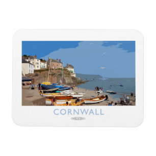 Cornwall järnväg affisch magnet