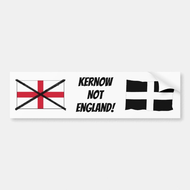 Cornwall not England bumper sticker Bildekal (Framsidan)
