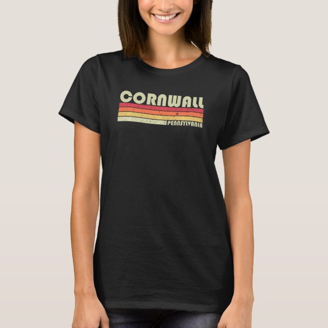 Cornwall Pa Pennsylvania Funny City Root Ret T Shirt (Framsida)