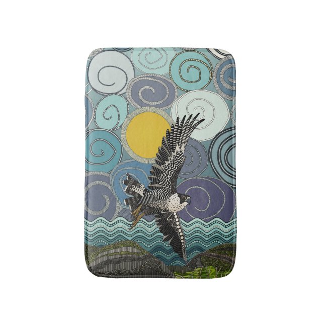 Cornwall pilgrimsfalk badrumsmatta (Framsidan (Vertikal))