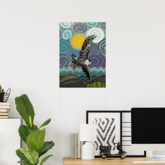 Cornwall pilgrimsfalk poster