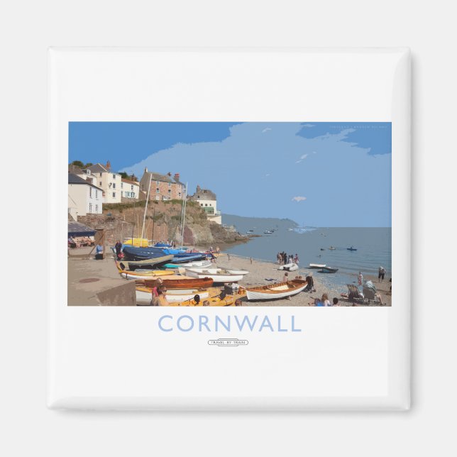 Cornwall Railway Poster Magnet (Framsidan)