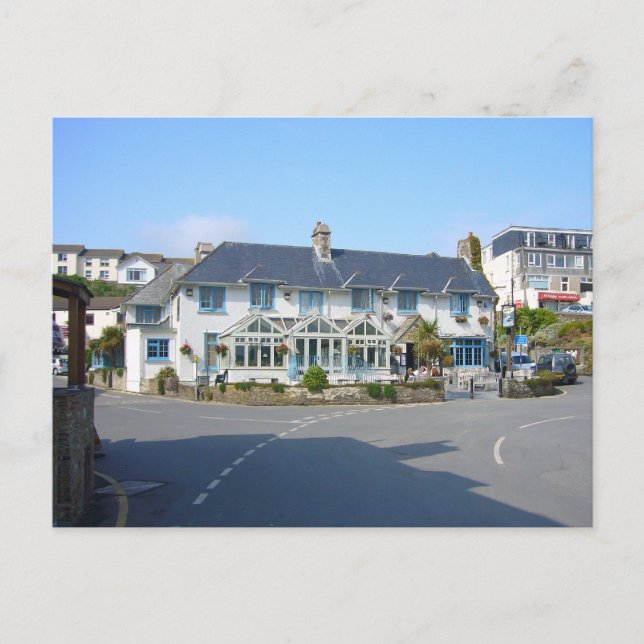 Cornwall, St Mawes Pub Vykort (Framsida)