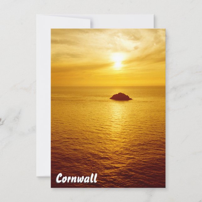 Cornwall sunset Card (Framsida)