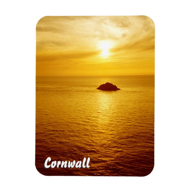 Cornwall sunset magnet (Vertikal)