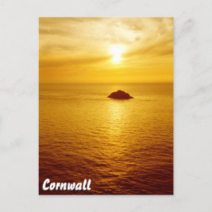 Cornwall sunset vykort