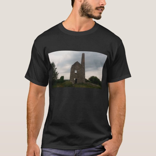 Cornwall Tin Mine Photo PoldarkCountry Tee (Framsida)