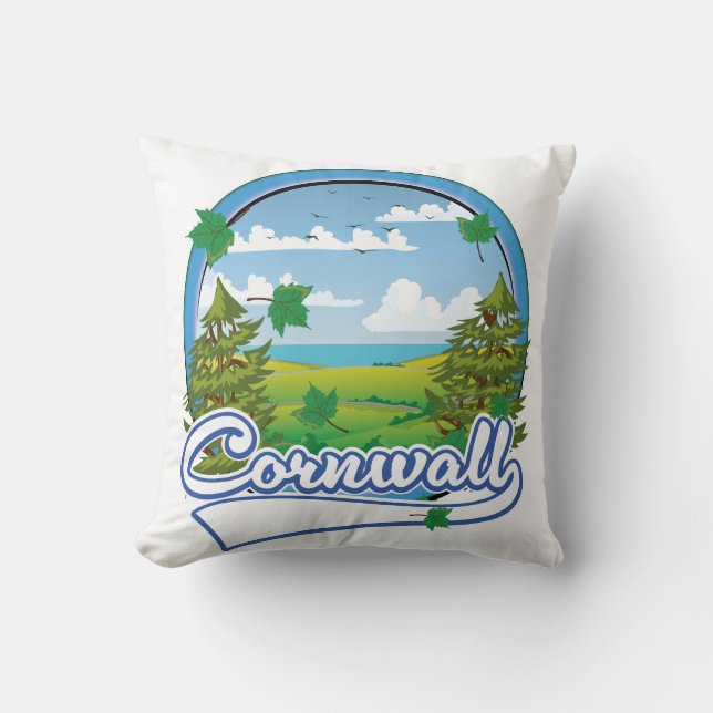 Cornwall Travel logotyp Kudde (Framsida)