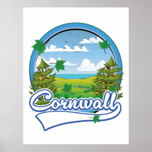 Cornwall Travel logotyp Poster