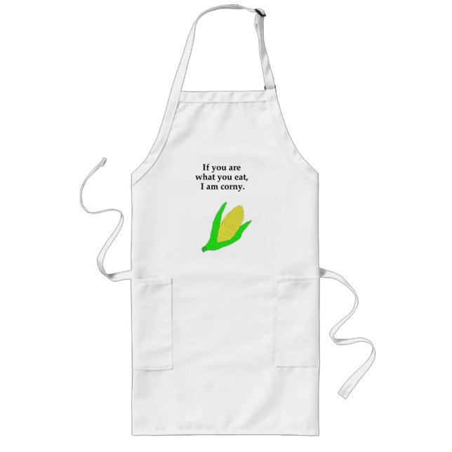 Corny apron långt förkläde (Framsidan)
