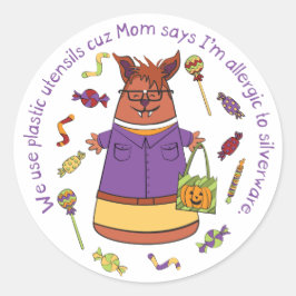 Corny Candy - Werevarg Sticker Runt Klistermärke