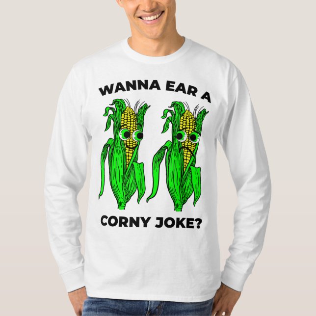 Corny Joke Meme Ear of Maj Pun Graphic T Shirt (Framsida)