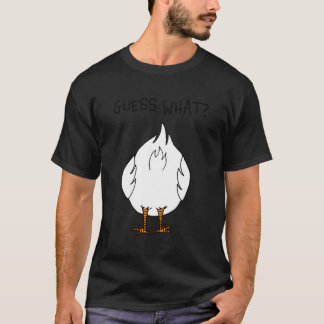 Corny Pappa Joke gissar W Chicken Butt T Shirt