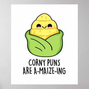 Corny Puns är en majsgrej vid Maj Pun Poster