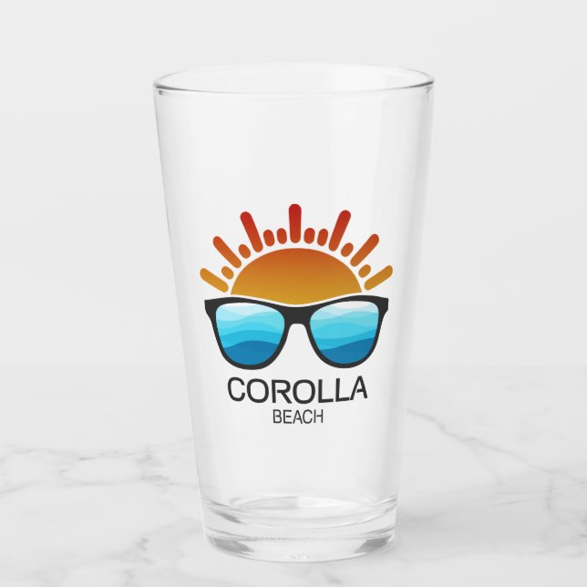 Corolla Beach North Carolina Sunglasses Glaskopp (Framsida)